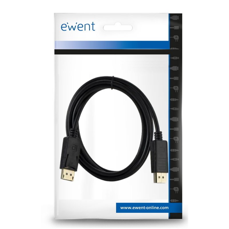 Ewent Cable Displayport 4k 60hZ AA AWG28 1mt